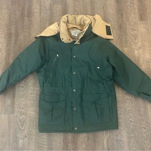VTG LL Bean coat jacket mens medium green